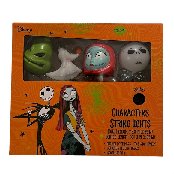 Disney Other - musical string lights The Nightmare Before Christmas 113 inches Disney NEW